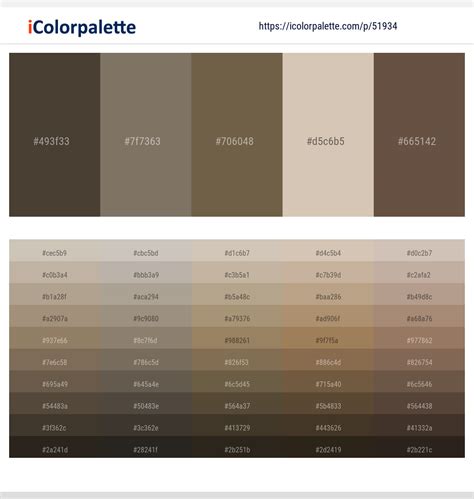 taupe vs tan color chart.